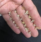 925 Ayar Gümüş Tragus Piercing - 2