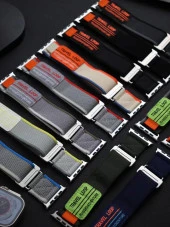 Tfy Store Watc 38-40-41 mm Uyumlu Alice Travel Loop Kumaş Kordon - 4