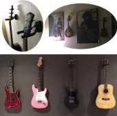 Gitar Bağlama Ukulele Duvar Askısı Standı Dört Adet - 6