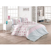 Kristal Light Çift Kişilik Nevresim Takımı Ferzin Pembe - 1