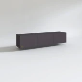 Kenzlife televizyon sehpası duvar ünitesi paris gri 038*180*32 tv ünitesi duvara monte ayaksız - 2