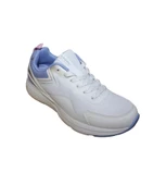 KİNETİX Kadın Beyaz Gri Runnıng Fileli Sneaker Spor Yürüyüş Ayakkabısı - 2