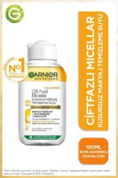 Garnier Çift Fazlı Micellar Kusursuz Makyaj Temizleme Suyu 100ml - 1