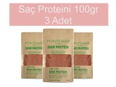Fontenay Saç Bakım Proteini/Hair Protein Yıpranmaya Karşı Özel Ürün 100gr 3'lü Set - 1