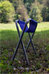 Exent Katlanır Balıkçı taburesi, kamp taburesi, piknik taburesi, Kamp Sandalyesi-Lacivert-**3 ADET** thumbnail 5