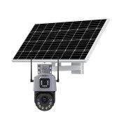 HM-10 3x3mp 4G Solar Panelli 7/24 Sürekli kayıt Gece Görüşlü Akıllı Kamera - 1