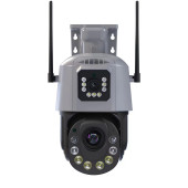 HM-10 3x3mp 4G Solar Panelli 7/24 Sürekli kayıt Gece Görüşlü Akıllı Kamera - 2