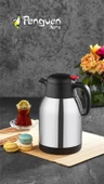 PENGUEN 1200A ÇELİK TERMOS ÇİFT KATLI 2 LT GRİ - 1