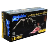 Dolphin Latexsiz Pudrasız Siyah Nitril Gıda Eldiveni (S) 100lü - 3