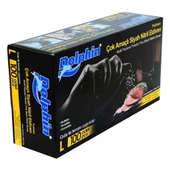 Dolphin Latexsiz Pudrasız Siyah Nitril Gıda Eldiveni (L) 100lü - 3
