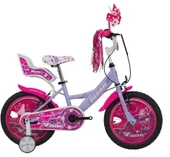BİSAN ROSE KIZ ÇOCUK BİSİKLETİ 26CM V 16 JANT METALİK LİLA PEMBE thumbnail 1
