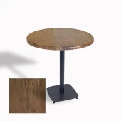 Egos Werzalit Yuvarlak Masa 70cm - Antik Dark - 1