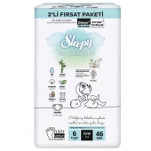 Sleepy Bio Natural Fırsat Paketi 6 XL Beden Bebek Bezi 46'lı - 1