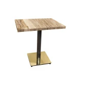 Karanfil Laminat Gold Kare Masa 80X80 - Indiana Shesman - 1