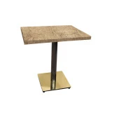 Karanfil Laminat Gold Kare Masa 70x70 - Rustic Dark Oak - 1