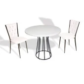 Palermo Werzalit - Kapitoneli Fiskos Takımı Q80 - Beyaz - 1