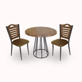 Palermo Werzalit - Merdiven Tip Fiskos Takımı Q80 - Antik Dark Kahve - 1