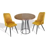 Palermo Werzalit - Çırağan Fiskos Takımı Q80 - Antik Dark Sarı - 1