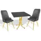 Buket Werzalit Kare - Çırağan Gold Fiskos Seti - Füme - 1