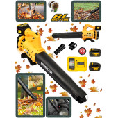 Projcb Plus Yüksek Turbo Güç WSEİCH 1540 Vf Kömürsüz Motor Yaprak Toz Üfleme Süpürme Makinası 2 Akülü - 1