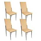 Gözde Sandalye ESB (Deri) (4 Adet ) - Kapiçino - 1