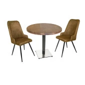 Karanfil Werzalit Yuvarlak - Çırağan Fiskos Seti (Q90) - Kahve - 1