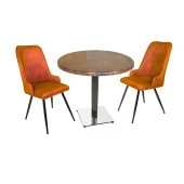 Karanfil Werzalit Yuvarlak - Çırağan Fiskos Seti (Q90) - Kiremit - 1