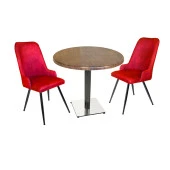 Karanfil Werzalit Yuvarlak - Çırağan Fiskos Seti (Q90) - Bordo - 1