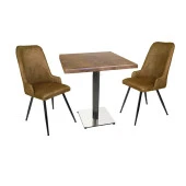 Karanfil Werzalit Kare - Çırağan Fiskos Seti (80x80) - Kahve - 1