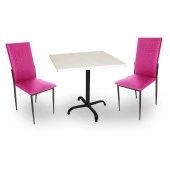 Indigo Werzalit Kare - Gözde Fiskos Seti (70X70) - Mor - 1