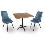 Indigo Werzalit Kare - Çırağan Fiskos Seti (60x60) - Antik Dark Mavi - 1