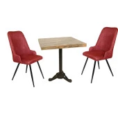 Çipa Laminat Kare - Çırağan Fiskos Seti - Fuşya - 1