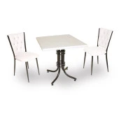 Buket Werzalit Kare ESB-Kapitoneli Fiskos Seti - Beyaz - 1