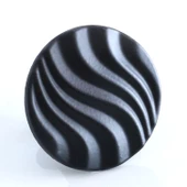 Dalga Düğme Mat Siyah Kulp Mobilya Mutfak Dolabı Çekmece Dolap Kulpları Kapak Kulpu Kulbu Kulb Metal thumbnail 4