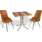 Buket Werzalit Kare - Çırağan Fiskos Seti - Indiana Wood Kiremit - 1