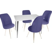 Manolya - Saray Mutfak Masa Takımı - Lacivert - 1