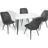 Manolya - Nilüfer ESB Mutfak Masa Takımı - Füme - 1