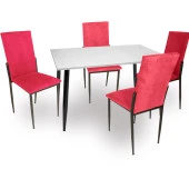 Manolya - Gözde ESB Mutfak Masa Takımı - Kırmızı - 1