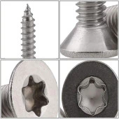 Buldex Vida 7.5x80 mm 50 ADET Sivri Uçlu Dübelsiz Beton Vidası Tork Duvar Vidası Buldeks - 6