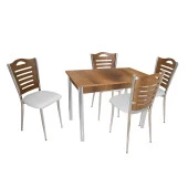 Akasya Merdiven Tip Mutfak Masa Takımı - Beyaz - 1