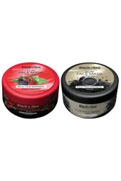 Black Red Doğal Kil Maskesi Kömür, Orman Meyveli 400 gr x 2 - 1