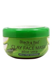 Black Red Aloe Vera Özlü Kil Yüz Maskesi 2x400ml 2 Adet - 3