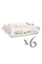 Baby Turco 90 Lı Beyaz Sabun Kokulu Islak Havlu 6 Lı Set - 1