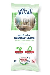 Fibril Yüzey Temizlik Havlusu XL 50 Yaprak Temizlik Kokulu + Islak Mendil 50 Yaprak - 2