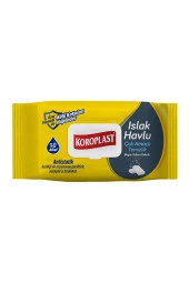 Koroplast Mop uyumlu Çok Amaçlı Islak Temizlik Havlusu Beyaz Sabun Kokulu 2x100 adet - 2
