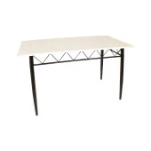 Bergama Mega Mutfak Masası - Beyaz - 1