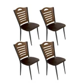 Merdiven Tip Sandalye ESB (4 Adet) - Kahve - 1