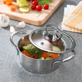 Schafer Micro Mini Basık Çelik Tencere 12 Cm-2 Parça - 1