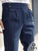 ARS MAGİC BOX YENİ SEZON PAMUK BAGGY ÇİFT PİLELİ RAHAT KESİM VE METAL TOKALI STANDART BOY PANTALON - 10