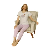 Özlem Bayan Kısa Kollu Pijama Takımı 4002 - 2